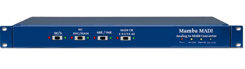 Mamba 32 ch x 32 ch Analog to MADI converter 96K (bi-directional) 1RU image 1