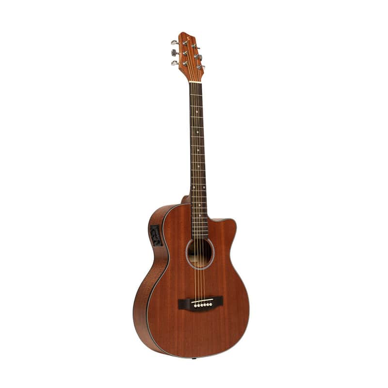 Stagg Auditorium Acoustic Electric Cutaway Guitar - Natural - SA25 ACE MAHO image 1