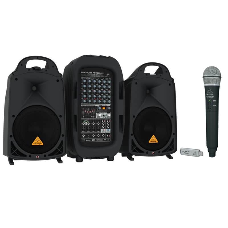 Behringer Europort PPA2000BT 2000-Watt 8-Channel Portable PA System image 1