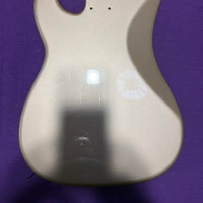 Warmoth PBass partially loaded body 2000s - Shorline Gold image 2