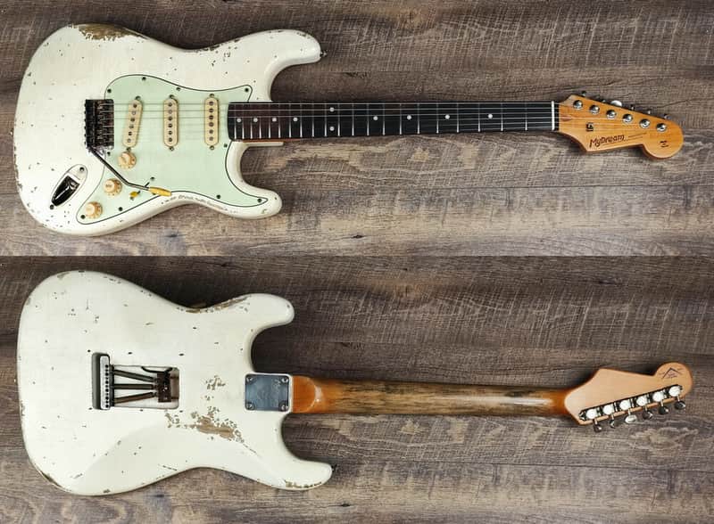 MyDream Partcaster Custom Built - Heavy Relic Aged White Hepcat Serie L image 1