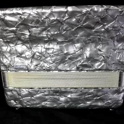 Silvio Soprani Piano Accordion 1940s - Grey Pearlescent image 8
