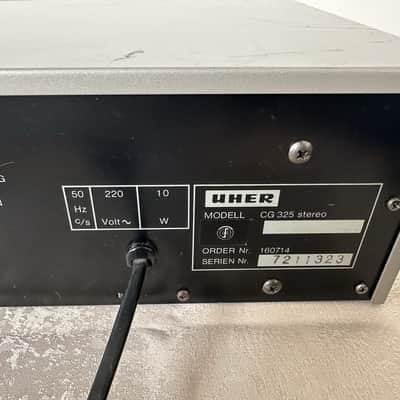 Uher CG 325 Kassettendeck Tape Deck image 7