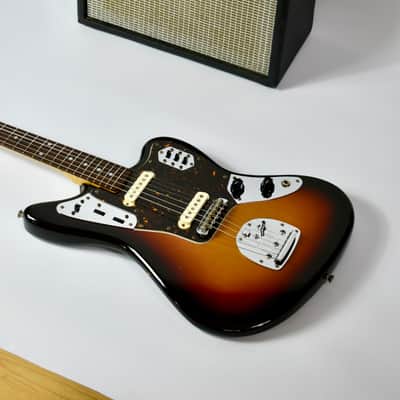 1990 Fender Japan I-Serial (JG66-70) Jaguar 3-Tone Sunburst, All Original, MIJ, FujiGen, Offset image 3