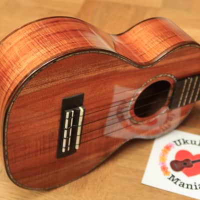 Kamaka HF 2D2I 100 Custom Slot head Concert Ukulele with Paua Shell Binding #3217 2016 Gloss Finish image 19