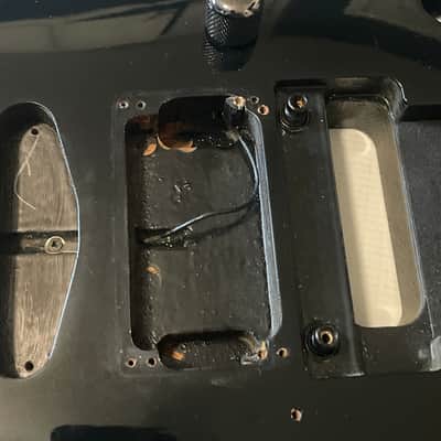 1994 Japan Ibanez S540 S Series Mahogany Glossy Black Guitar Body Lo-Pro Edge Tremolo Ready image 10