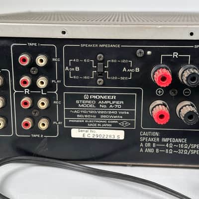 Vintage Pioneer A-70 Stereo Amplifier image 8