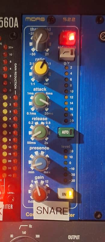 Midas 522 500 Series Compressor / Limiter Module