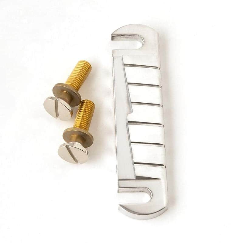 PRS Machined PRS Stoptail Bridge, Unplated Polished Aluminum image 1