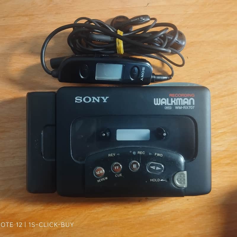 1993 Sony WM RX 707 Black Sony Walkman Cassette player WM RX 7…