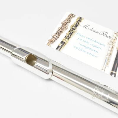 Handmade Pearl Dolce Semi-Pro Flute Offset G Split E B Foot Handcut PH-7 Sterling Headjoint image 5