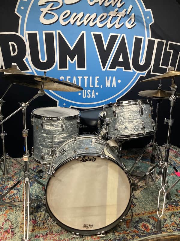 Ludwig, Charlie Watts Played, Super Classic 1968 - Sky Blue Pearl, 22,13,16 image 1