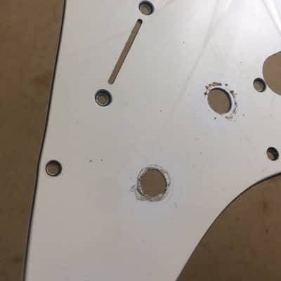 LEFTY Fender Stratocaster Pickguard 3-Ply Parchment Left Strat Natural Old Relic image 10