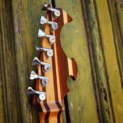 MC Guitars MC-72 | Multiscale | 7 stringer 2016 Natural Walnut image 8