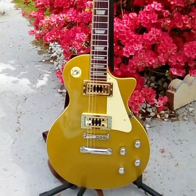 Gorgeous Samick Artist Series LS650 Goldtop Les Paul, Set Neck, GFS Alnico V's w/ Coil Split, Case image 4
