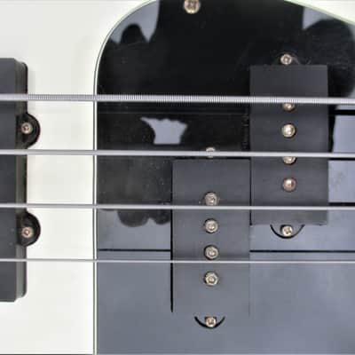 Dean Jammer III Bass Guitar,  1989,  Made In Korea,  34" Scale,  2 Pu's,   White Finish,  Gig Bag image 5