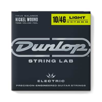 Dunlop 3PDEN1046 String Lab Nickel-Plated Steel Electric Guitar Strings - Medium (10-46) 3-Pack image 1