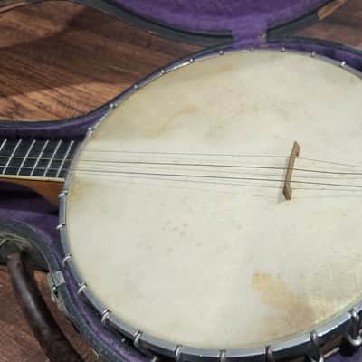 Vintage 1917 Vega "Little Wonder" 17-Fret Tenor Banjo - Rare 10-3/4" Rim w/ Factory Matching Pie Resonator & Incredible Provenance image 8