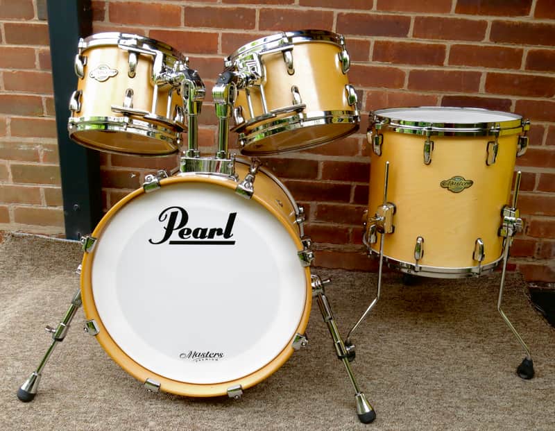 PEARL MASTERS PREMIUM BIRCH KIT, NATURAL FINNISH, ABSOLUTE IMMACULATE image 1