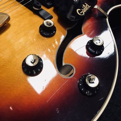 1972 Guild X-500 Hollow Body w/Hard Case image 2