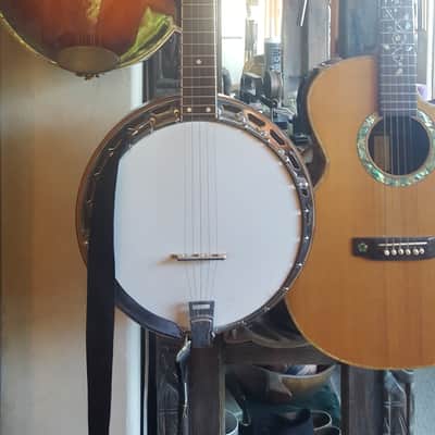 Vega 5 string 1970's Natural inlay Resonator MOP image 2