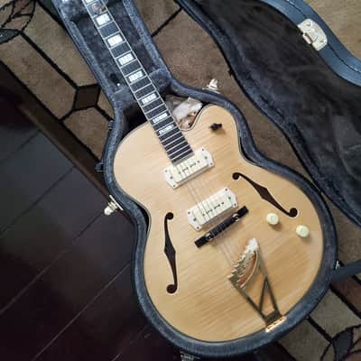 D'Angelico Excel EX-59 Hollow Body Single Cutaway with Stairstep Tailpiece 2010s - Natural image 1