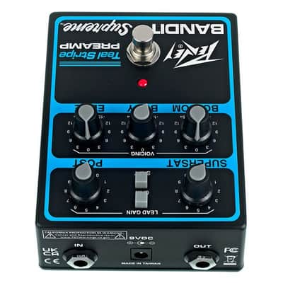 Peavey Bandit Supreme Teal Stripe Preamp Pedal image 2
