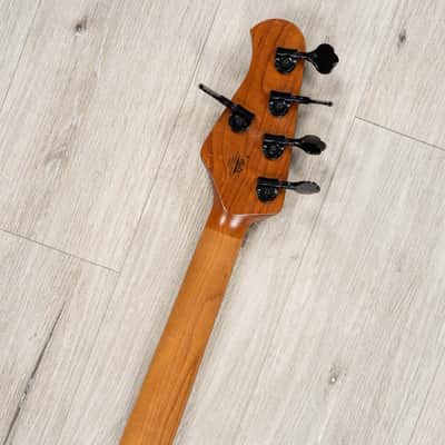 Ernie Ball Music Man StingRay DarkRay 5 5-String Bass, Roasted Maple Fretboard, Gold Bar image 10