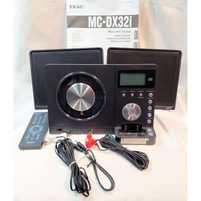 TEAC Micro Hi-Fi (partial) System MC-DX32i CD AM/FM iPod Dok Speakers Remote *Read image 1