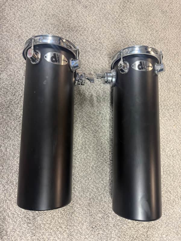 ddrum Deccabon F1820 18”/20” Fiberglass Octoban Tube Drums Pair - Black image 1
