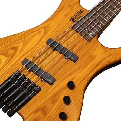 BootLegger Guitar Absinthe 5 String Bass 2025 - Gloss - EMG Active image 10