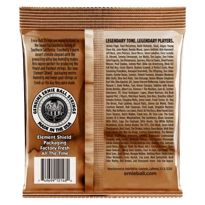Immagine Earthwood Custom Medium Phosphor Bronze Acoustic Guitar String Set 12.5-56 Gauge 92%-Cu+7.7%-Zn+0.3%-P Wnd-Wire Wrap Over High-C Steel Hex-Core 'A TRUE MED-HVY Acous-Folk Gtr-Set' - 2
