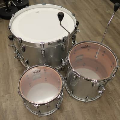 Pearl MMG Masters Maple/Gum 3-Piece Shell Pack 12/14/22 (#360 Silver Sparkle Lacquer) image 9