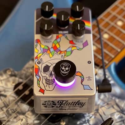 Flattley Boutique Effects Pedals Guitar Silver Range - Crazy Diamond Vibe Pedal image 3