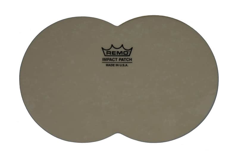 REMO 4” Double Impact Slam patch for Bass Drum 4" high image 1