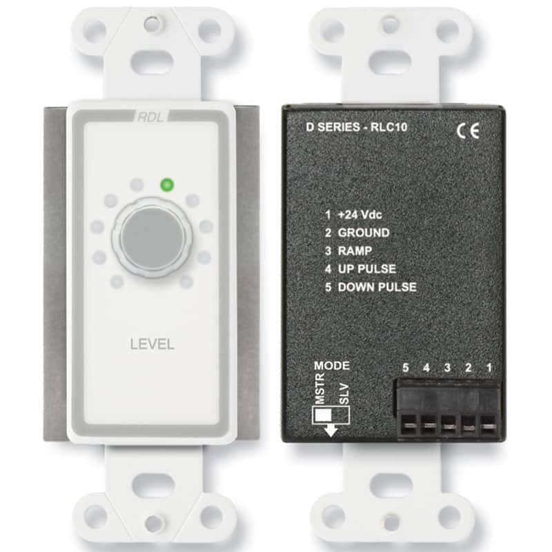 RDL D-RLC10 Remote Level Control in Decora Wall Plate (White) image 1