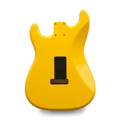 Stratocaster Guitar Body SSS - Graffiti Yellow - 2 Piece American Alder image 2