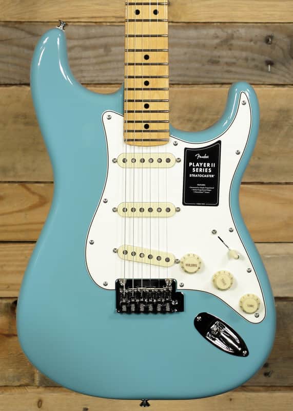 Fender Player II Stratocaster Electric Guitar Aquatone Blue image 1