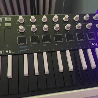 Arturia Minilab MKII MK2 Inverted 25-Key MIDI Controller Keyboard (mint) image 1