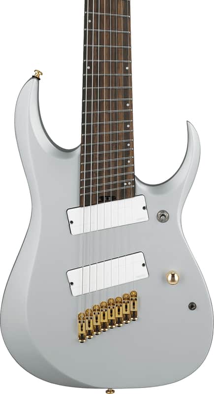 Ibanez RGDMS8 Axe Design Lab 8-String Multi-Scale Electric Guitar, Ebony Fingerboard, Classic Silver Matte image 1