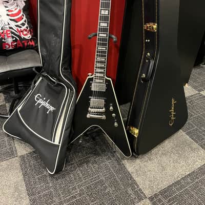 Epiphone Flying V Prophecy w/hardshell case 2020 - 2024 - Black Aged Gloss image 1