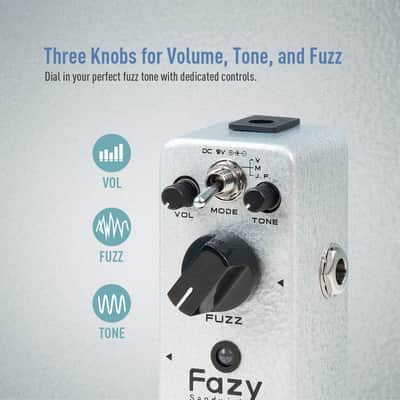 Sonicake Fazy Sandwich Fuzz Pedal(Shipping from US/EU/UK local warehouse) image 4