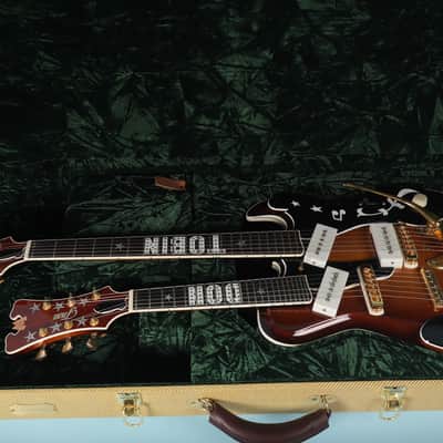 TNM BD Special Double Neck Electric Guitar with Original Case image 2