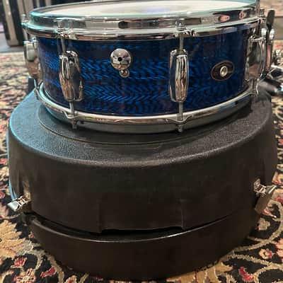 Slingerland Blue Agate Hollywood Ace Snare Drum with Zoomatic Strainer 1969 - Blue Agate image 1