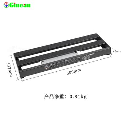 Ginean 50cm pedalboard with case,10 isolated outputs power supply,price include the import duty for US buyer image 4