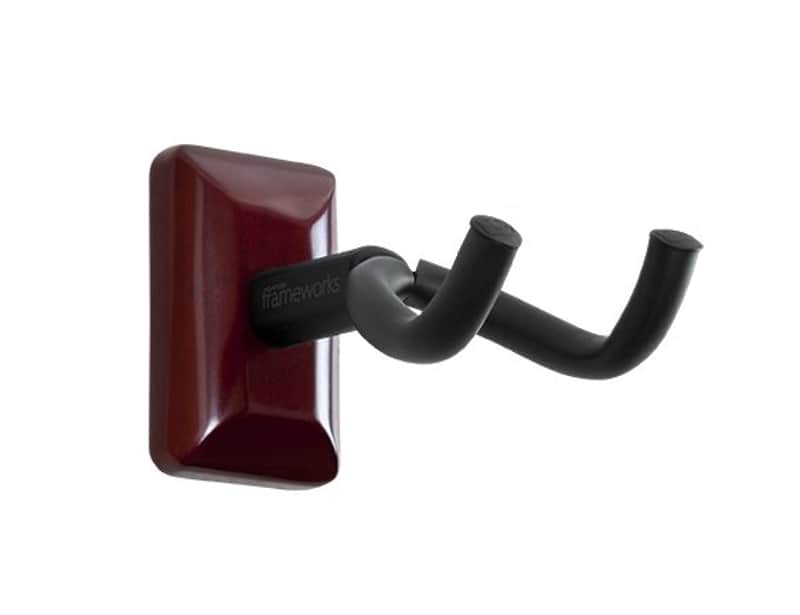Gator Frameworks Wall Mounted Guitar Hanger, Cherry image 1