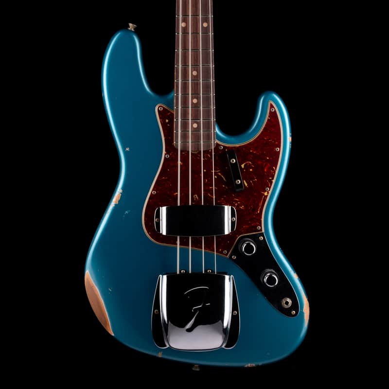 Fender Custom Shop 1960 Jazz Bass Relic Aged Ocean Turquoise image 1