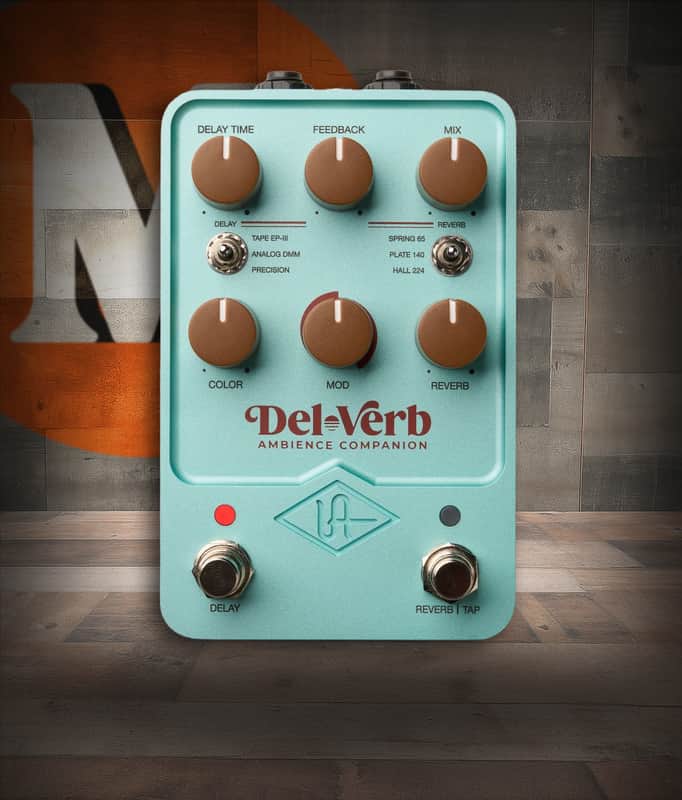 Universal Audio DEL-VERB Ambience Companion Reverb and Delay Pedal image 1