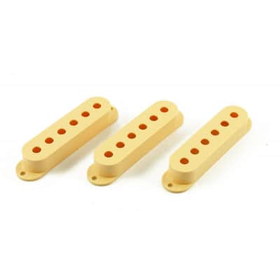 Single Coil Pickup Cover Cream style Stratocaster 52,5 mm Set of 3 WD image 2