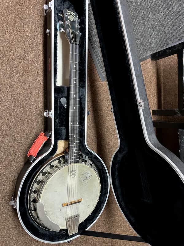 Used Deering Banjo Company Banjo Guitar Resonator Banjitar 6 String w/ Hard Case image 1